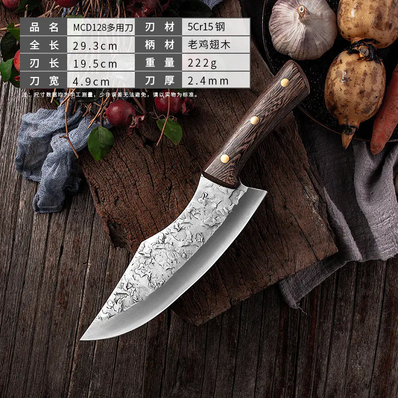 Forged Butcher Chef Knife for Meat Cutting and Skinning