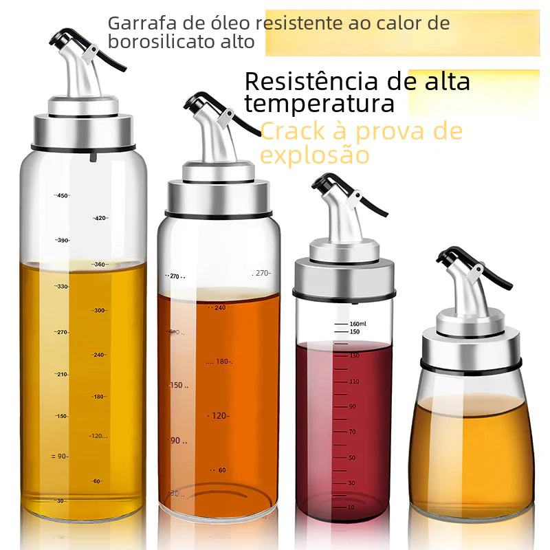 Heat-Resistant Glass Oil Bottle and Spice Jar Set - Lunqara 