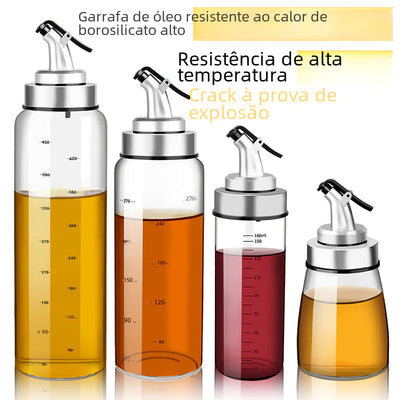 Heat-Resistant Glass Oil Bottle and Spice Jar Set - Lunqara 