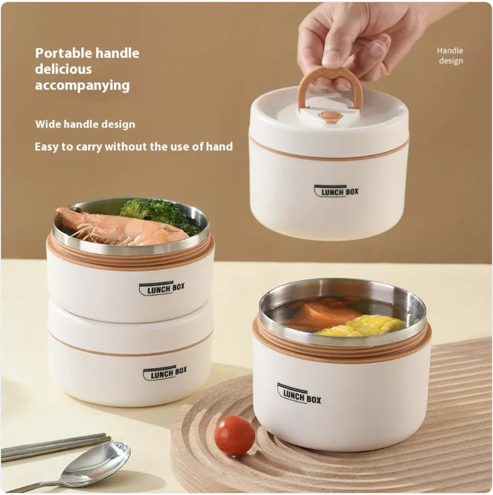 Japanese Stainless Steel Insulated Lunch Box - Lunqara 