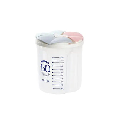 Transparent Plastic Food Storage Container for Grains