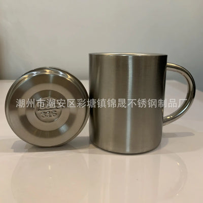 Double-Layer Insulated 316 Stainless Steel Mug with Lid