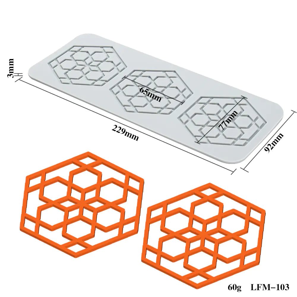 Silicone Leaf and Flower Molds for DIY Desserts