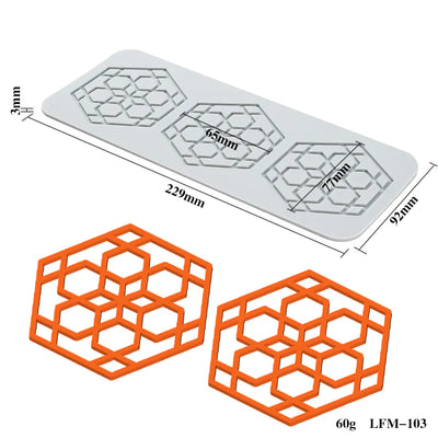 Silicone Leaf and Flower Molds for DIY Desserts